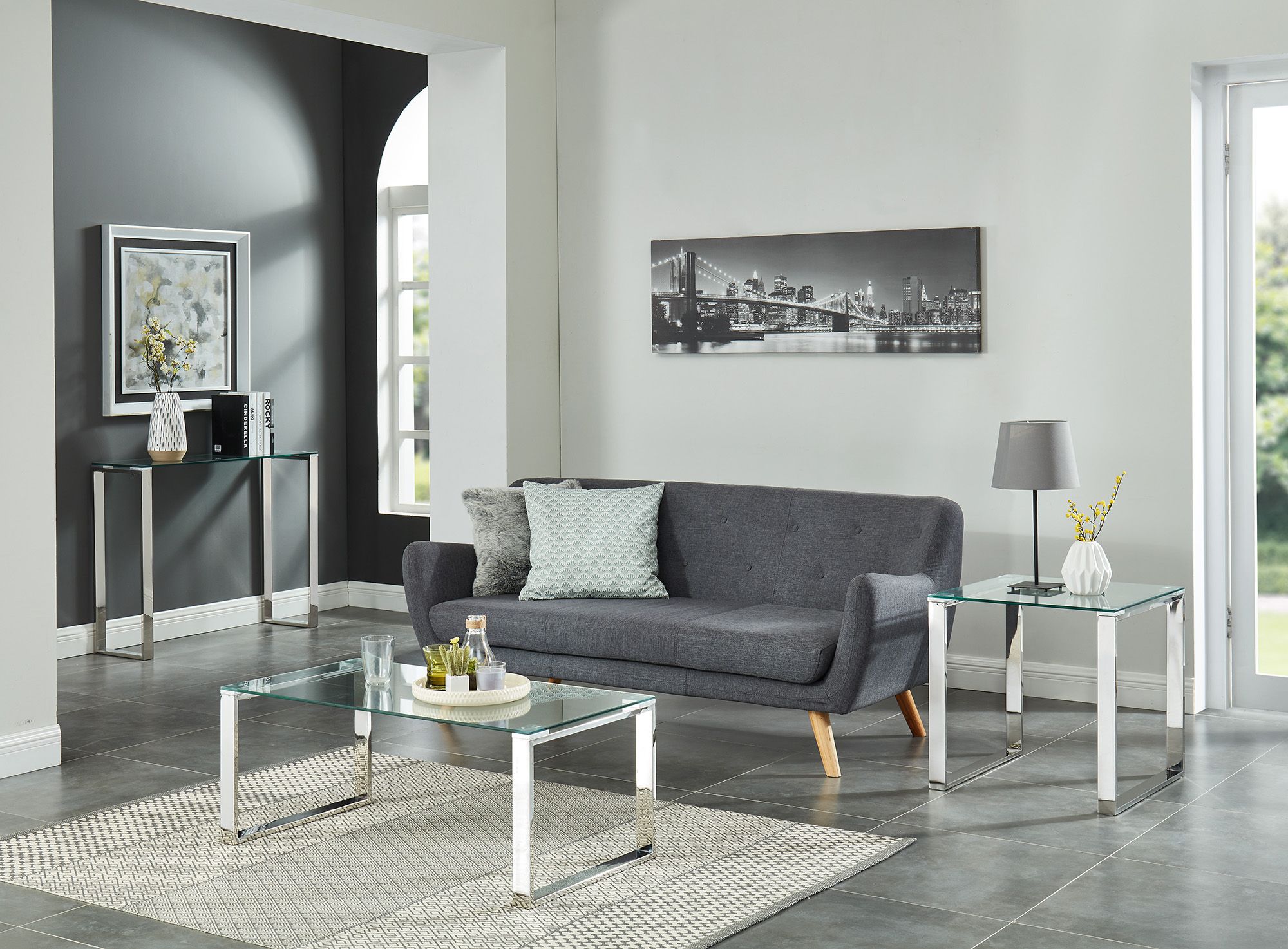Zevon Console and Desk, 39.5" - perfect for work or study | Image 5 | InSTYLE Home & Rugs