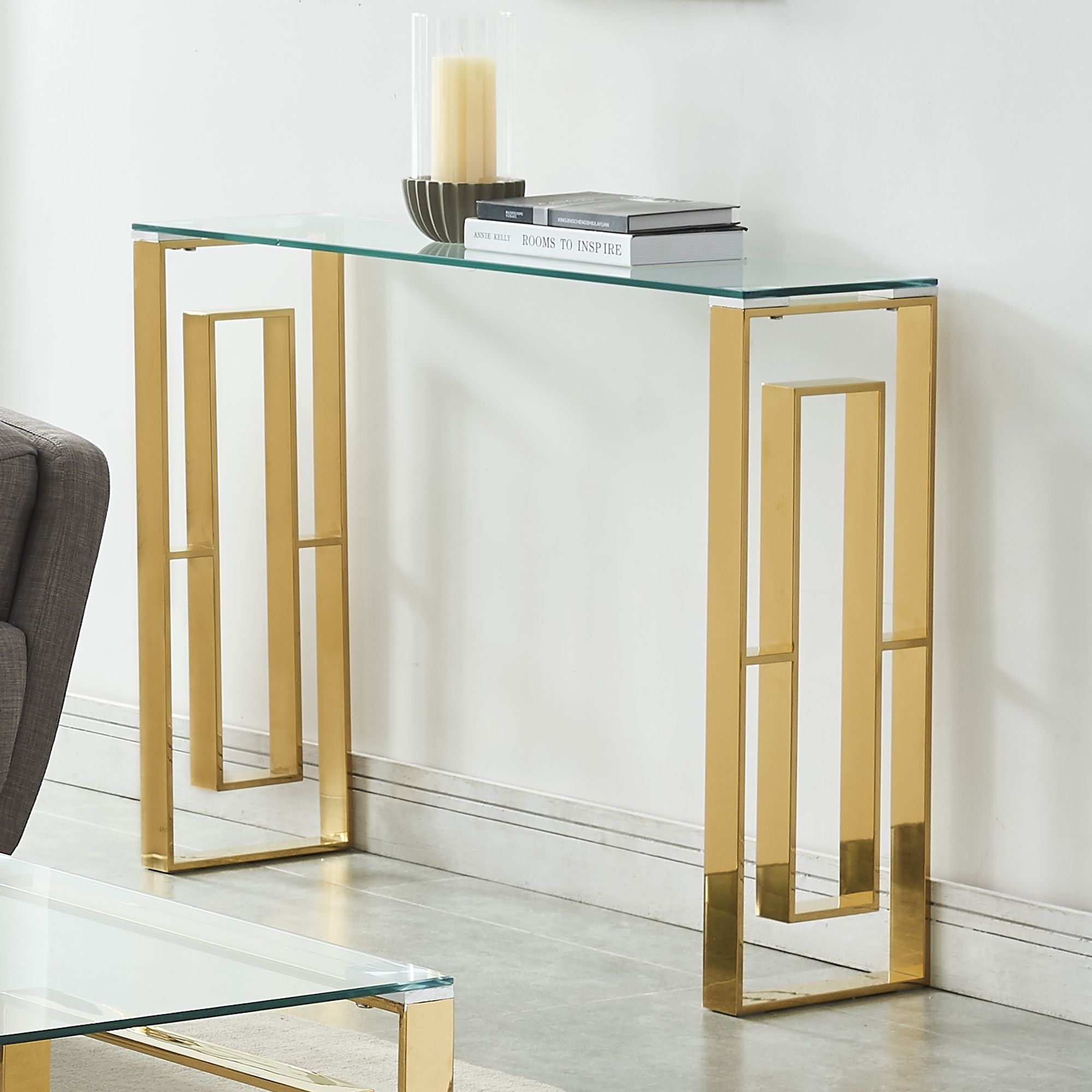 Eros Console and Desk, 39.5" - sleek design for modern homes | Image 3 | InSTYLE Home & Rugs