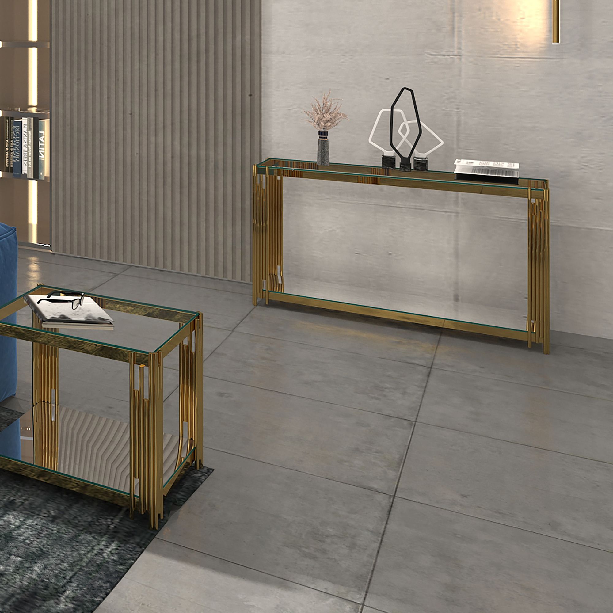 Estrel Console Table, 48.75" - perfect for hallway decor | Image 3 | InSTYLE Home & Rugs