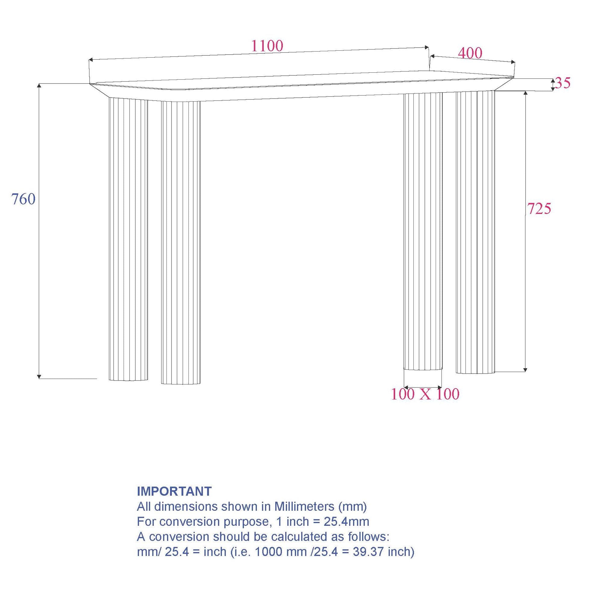 Sangra Console Table - sleek design for modern homes | Image 8 | InSTYLE Home & Rugs