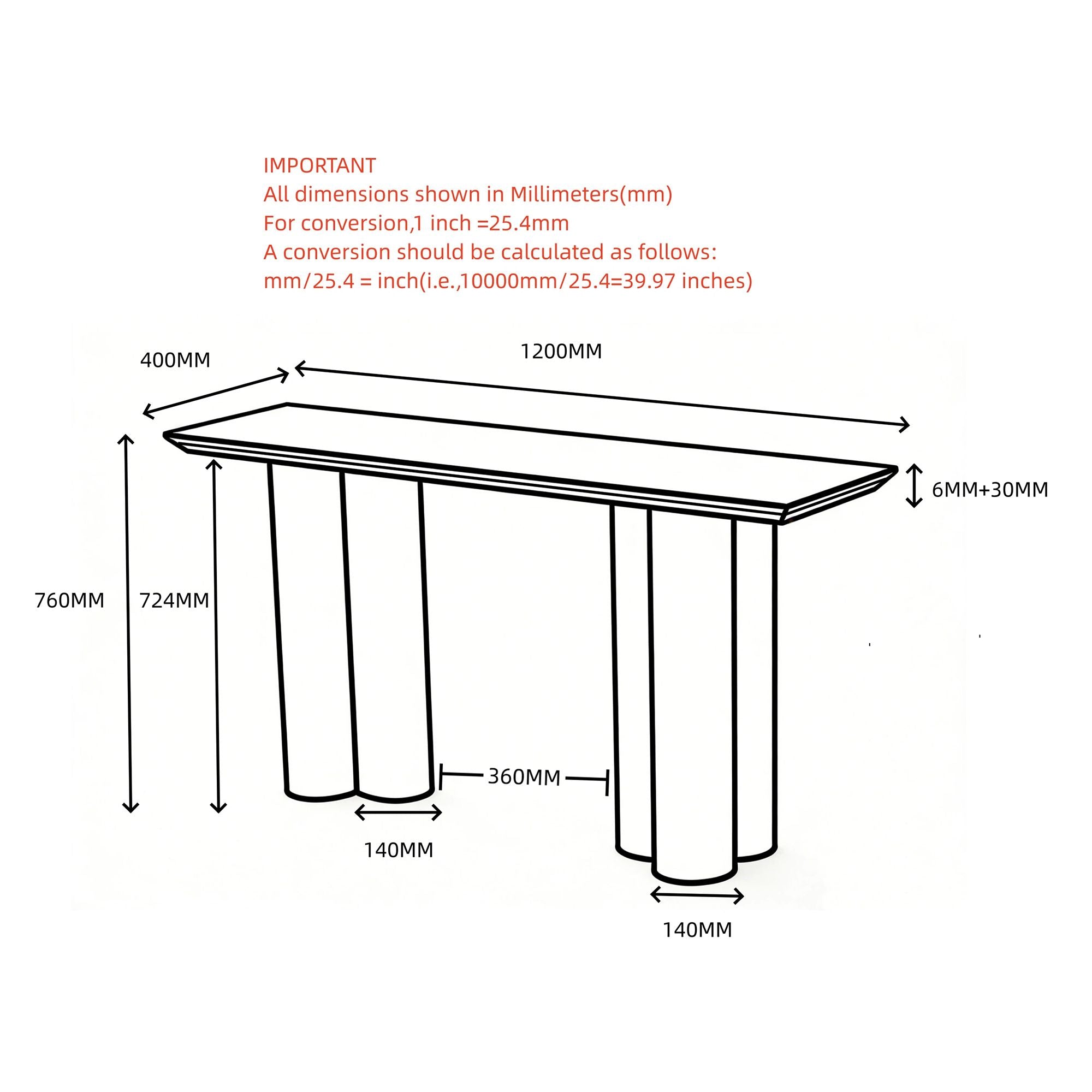 Seaton Console Table, 47.25" - slim tables for entryways | Image 8 | InSTYLE Home & Rugs
