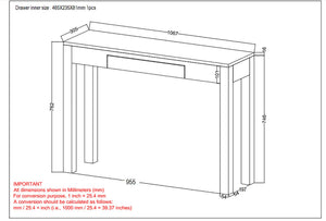 Idris Console and Desk, 42" - functional desk for home offices | Image 8 | InSTYLE Home & Rugs