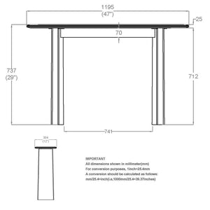 Bazul Console Table, 47" - perfect for hallway decor | Image 8 | InSTYLE Home & Rugs