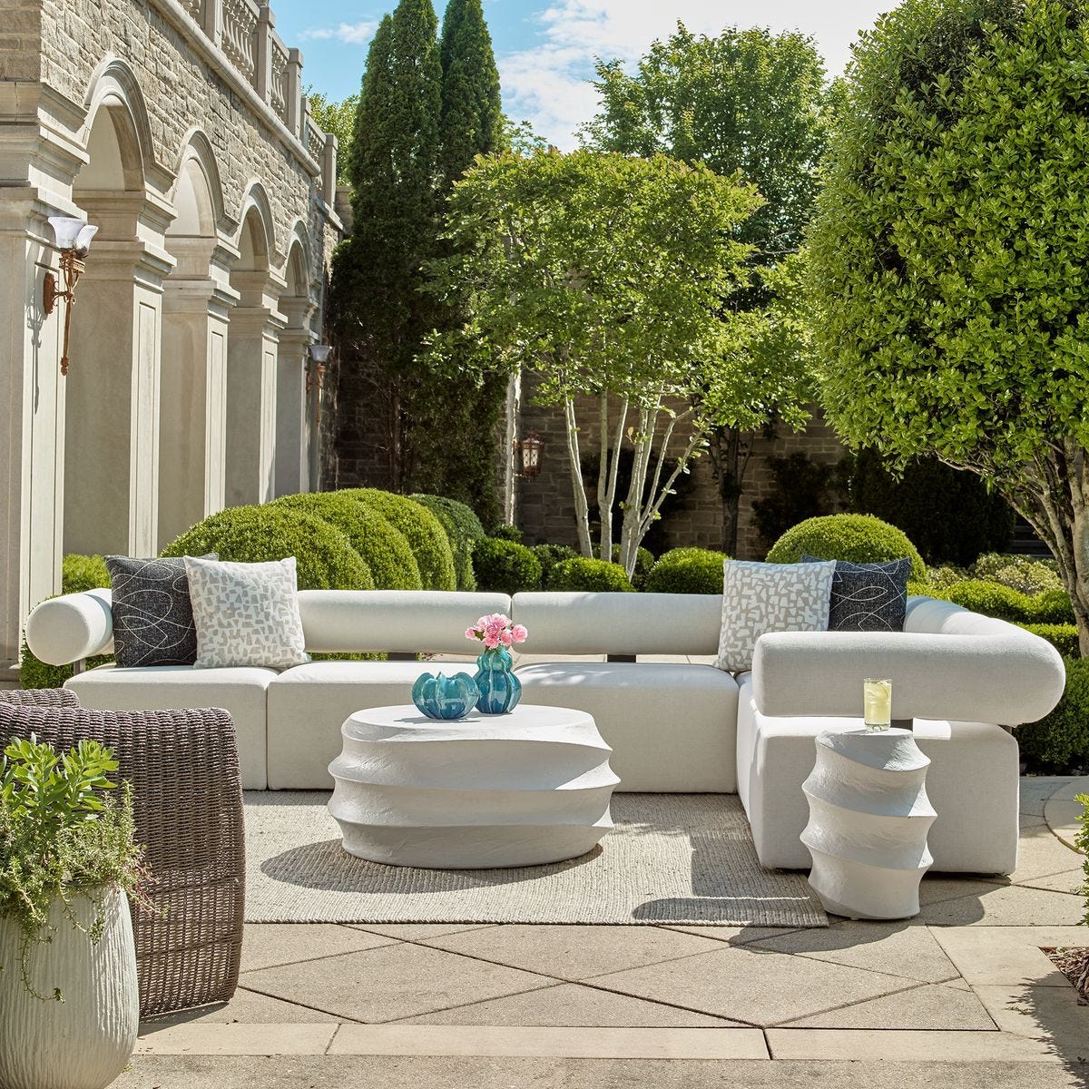 Winded Indoor-Outdoor Accent Table - chic accent table for contemporary home interiors | Image 3 | InSTYLE Home & Rugs