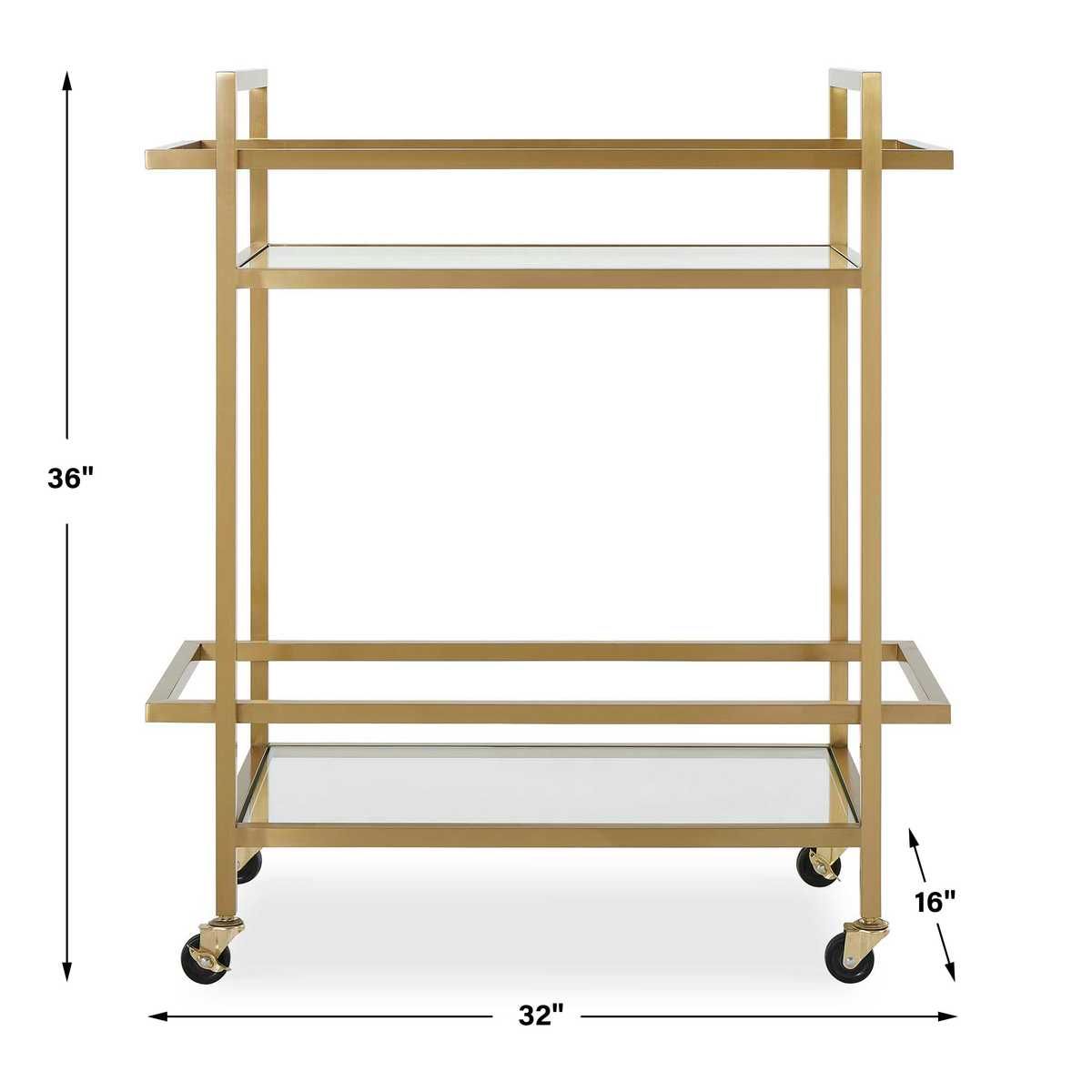 Erena Bar Cart - available in various heights | Image 5 | InSTYLE Home & Rugs