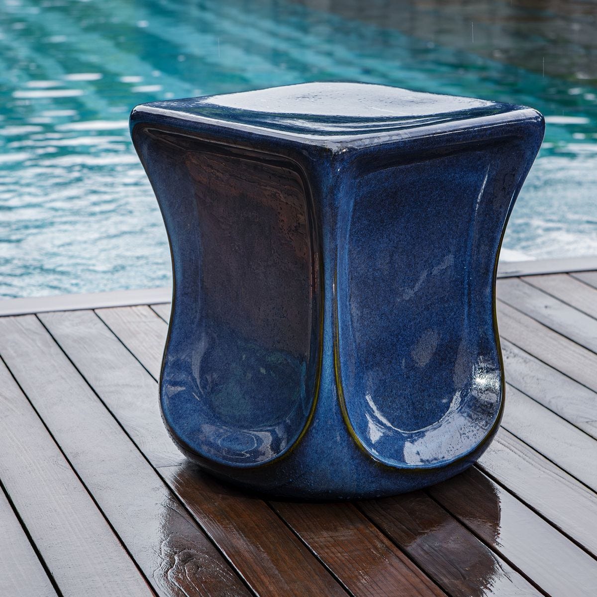 Kaz Garden Stool - compact and stylish design | Image 3 | InSTYLE Home & Rugs