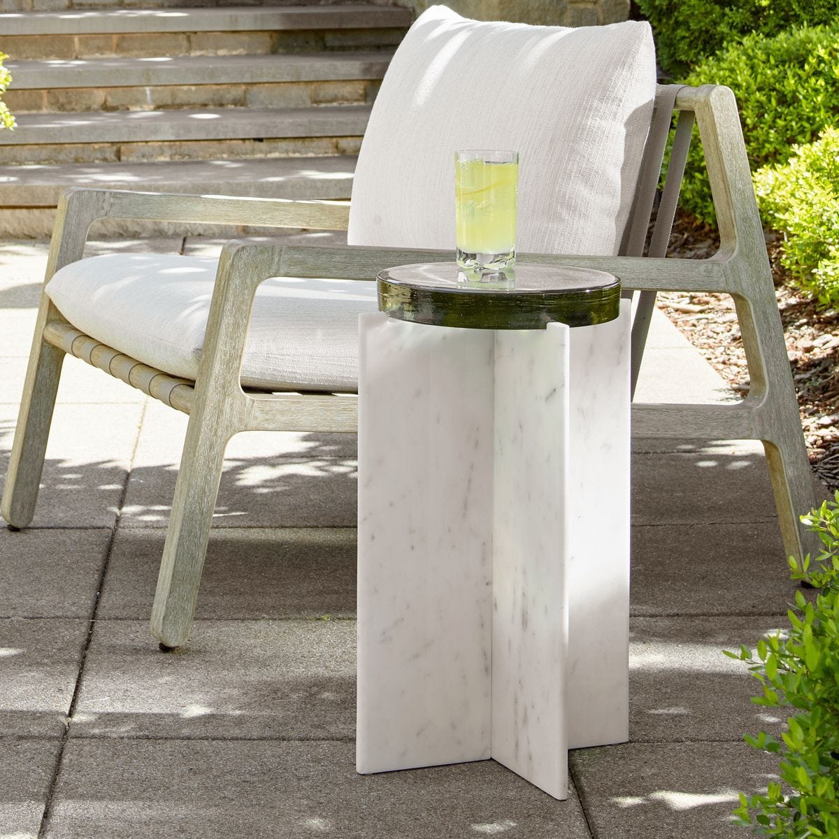 Olina Indoor-Outdoor Accent Table - small accent table with storage for a clutter-free space | Image 1 | InSTYLE Home & Rugs