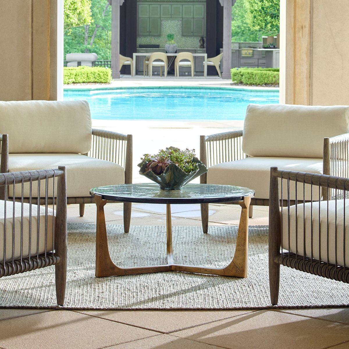 Bohdi Indoor-Outdoor Coffee Table, 2 CARTONS - stylish tables for living rooms | Image 1 | InSTYLE Home & Rugs