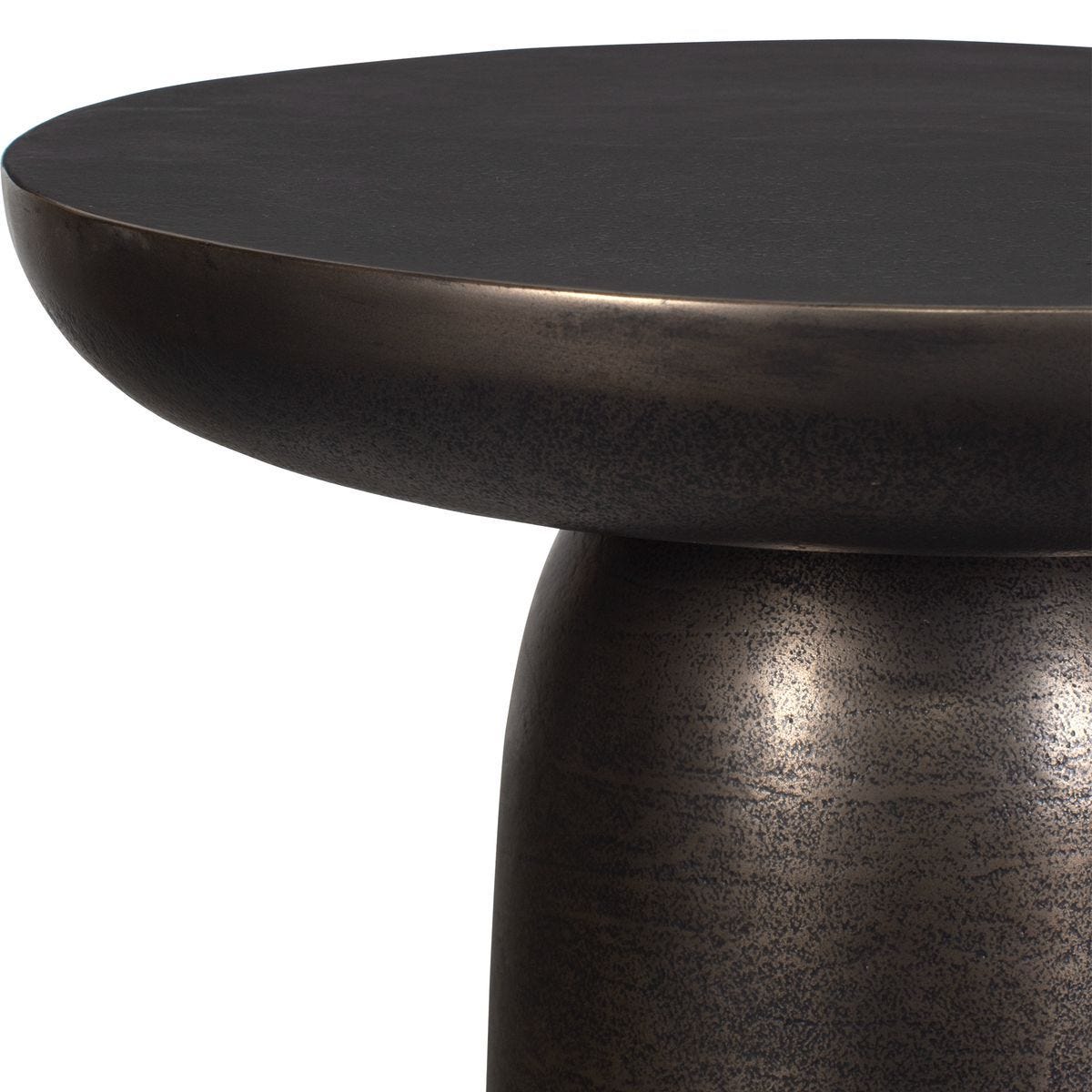 Joppa Indoor-Outdoor Accent Table, Golden Dark Bronze - functional accent table with unique design for any room | Image 5 | InSTYLE Home & Rugs
