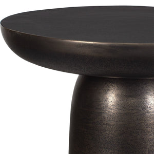 Joppa Indoor-Outdoor Accent Table, Golden Dark Bronze - functional accent table with unique design for any room | Image 5 | InSTYLE Home & Rugs