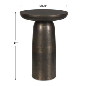 Joppa Indoor-Outdoor Accent Table, Golden Dark Bronze - functional accent table with unique design for any room | Image 6 | InSTYLE Home & Rugs
