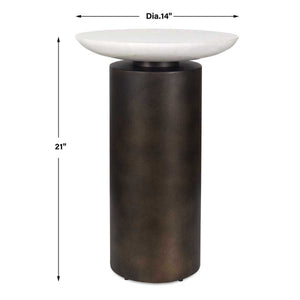 Olso Indoor-Outdoor Accent Table, Bronze, 2 Cartons - chic accent table for contemporary home interiors | Image 5 | InSTYLE Home & Rugs