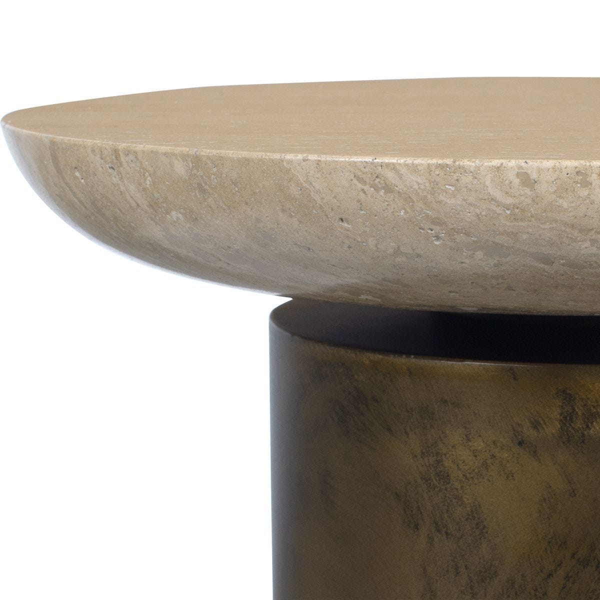 Oslo Indoor-Outdoor Accent Table, Brass, 2 Cartons - chic accent table for contemporary home interiors | Image 6 | InSTYLE Home & Rugs
