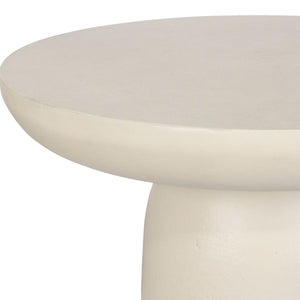 Joppa Indoor-Outdoor Accent Table, Warm White - small accent table with storage for a clutter-free space | Image 4 | InSTYLE Home & Rugs