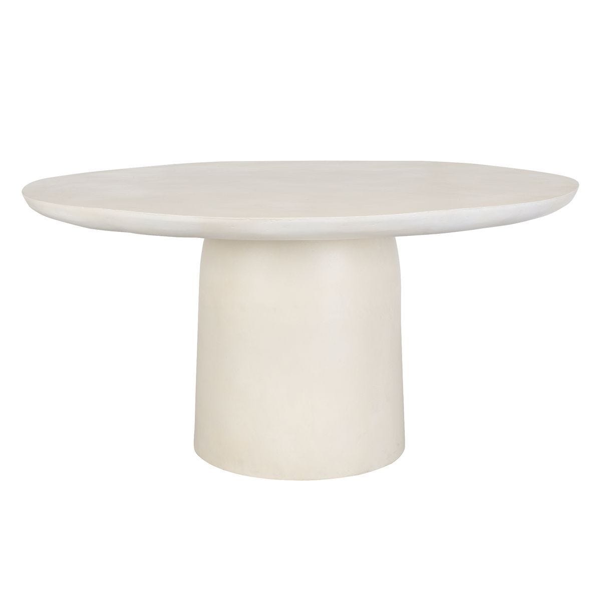 Madrone Indoor-Outdoor Dining Table, Warm White - stylish dining table for gatherings | Image 3 | InSTYLE Home & Rugs