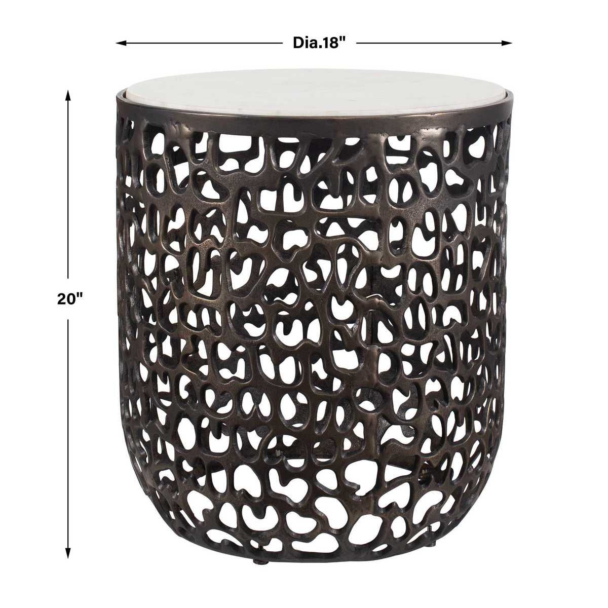 Sabena Indoor-Outdoor Side Table - perfect for holding drinks, lamps, and other essentials | Image 6 | InSTYLE Home & Rugs