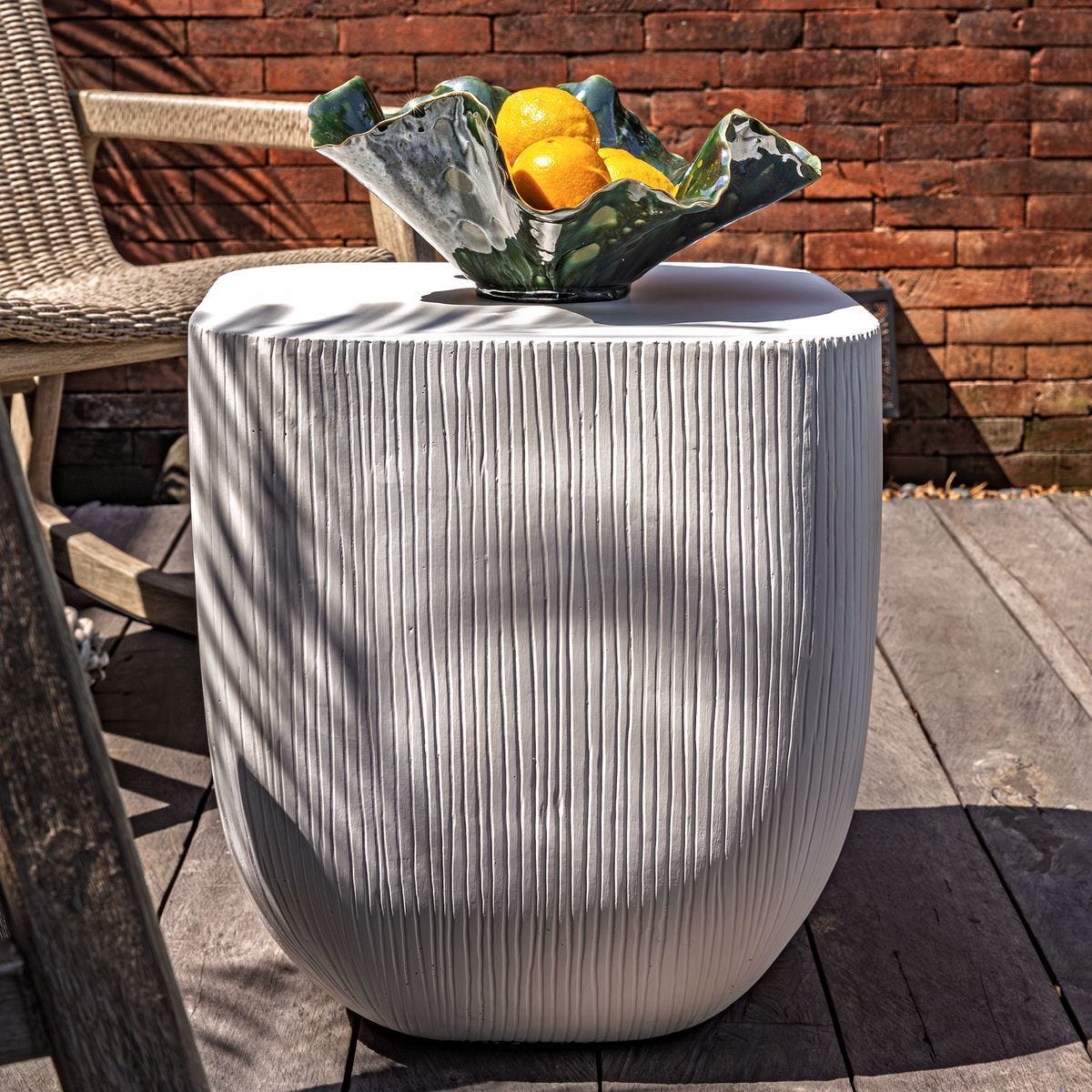 Alma Indoor-Outdoor Side Table - chic and functional side table for your living room | Image 5 | InSTYLE Home & Rugs