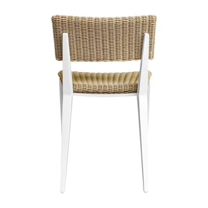 Calbas Outdoor Dining Chair, White - elegant seating for dining areas | Image 6 | InSTYLE Home & Rugs