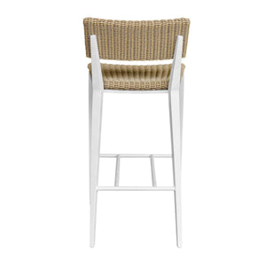 Calbas Outdoor Bar Stool, White - perfect for small spaces | Image 7 | InSTYLE Home & Rugs