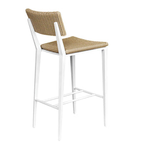 Calbas Outdoor Bar Stool, White - perfect for small spaces | Image 8 | InSTYLE Home & Rugs