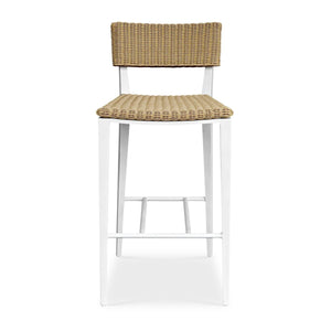 Calbas Outdoor Bar Stool, White - perfect for small spaces | Image 2 | InSTYLE Home & Rugs