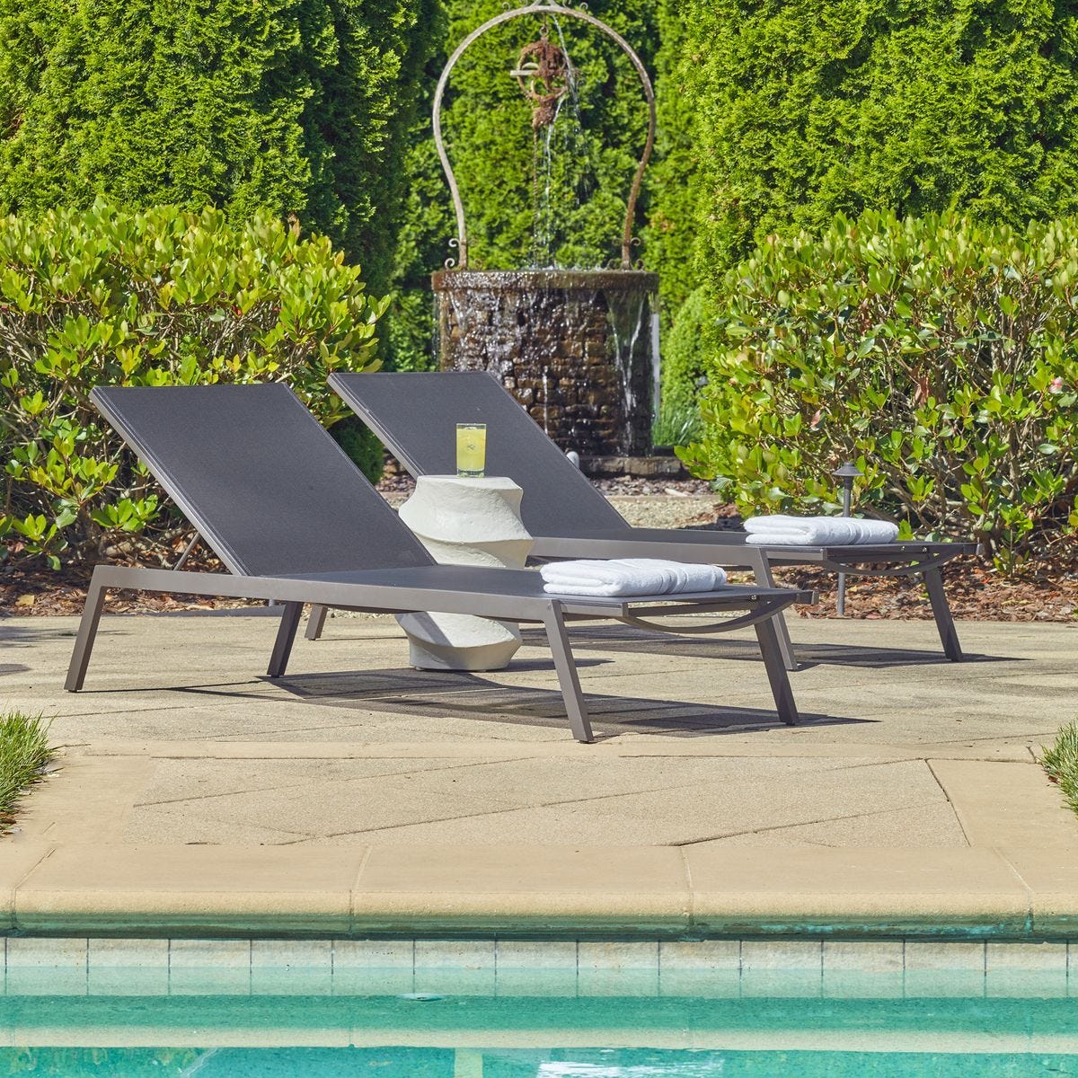 Bea Outdoor Pool Chaise - modern accent chaise for stylish interiors | Image 4 | InSTYLE Home & Rugs