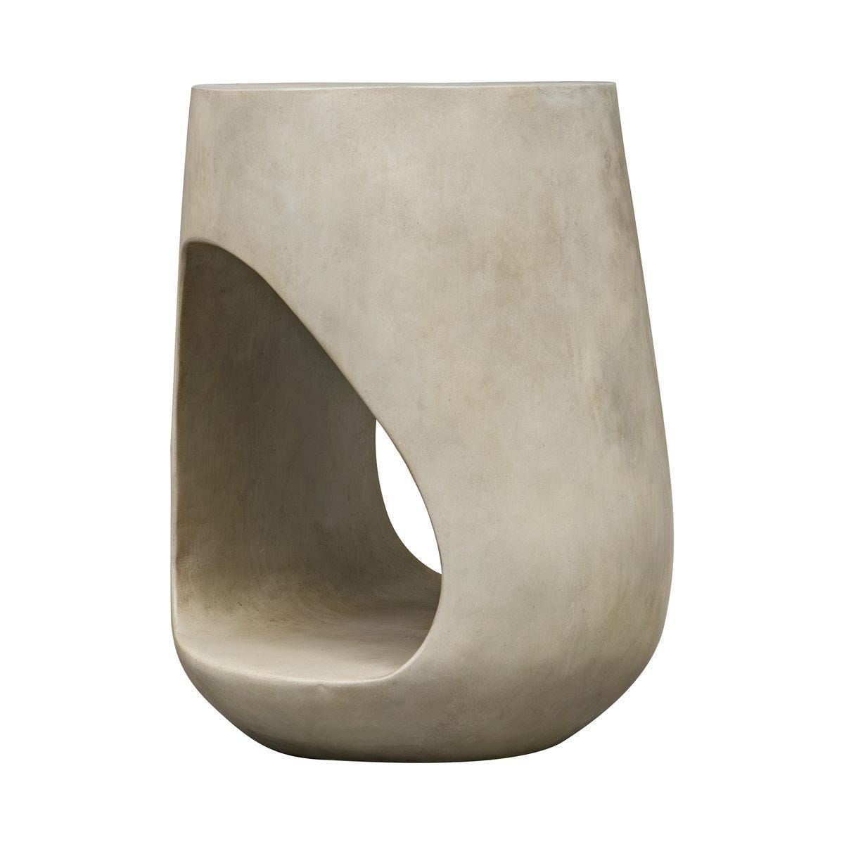 Lithos Indoor-Outdoor Accent Table - small accent table with storage for a clutter-free space | Image 4 | InSTYLE Home & Rugs