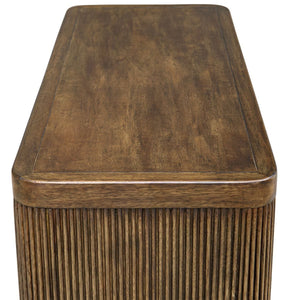 Pinstripe 2 Door Cabinet - stylish bar carts for entertaining | Image 7 | InSTYLE Home & Rugs