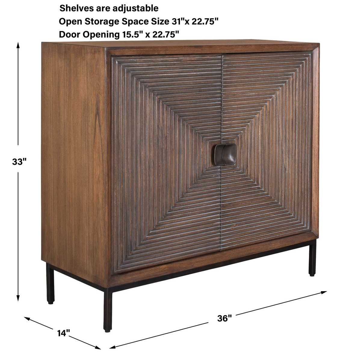 Bottom Line 2 Door Cabinet - perfect storage for drinks and glassware | Image 8 | InSTYLE Home & Rugs