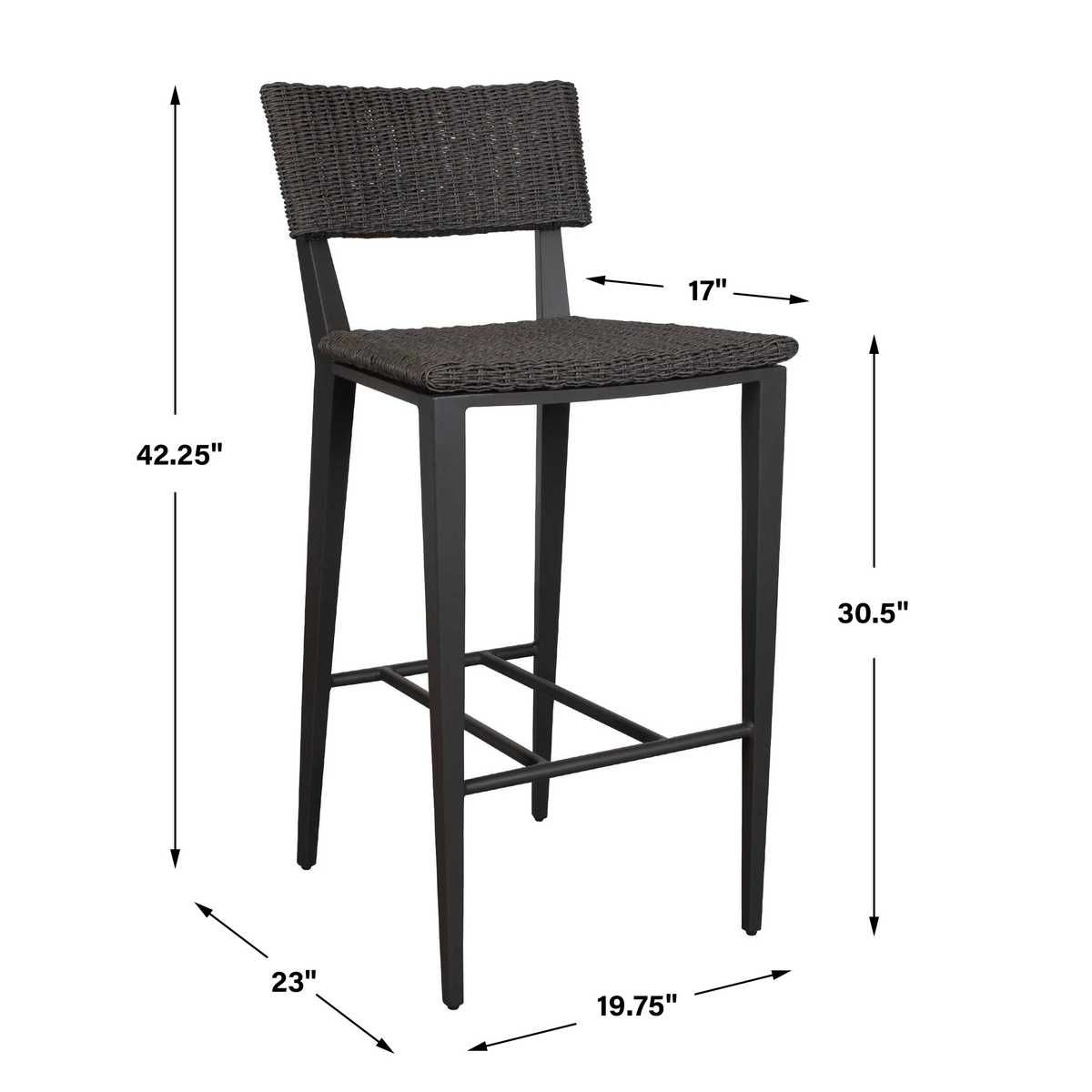 Calbas Outdoor Bar Stool, Java - perfect for small spaces | Image 8 | InSTYLE Home & Rugs
