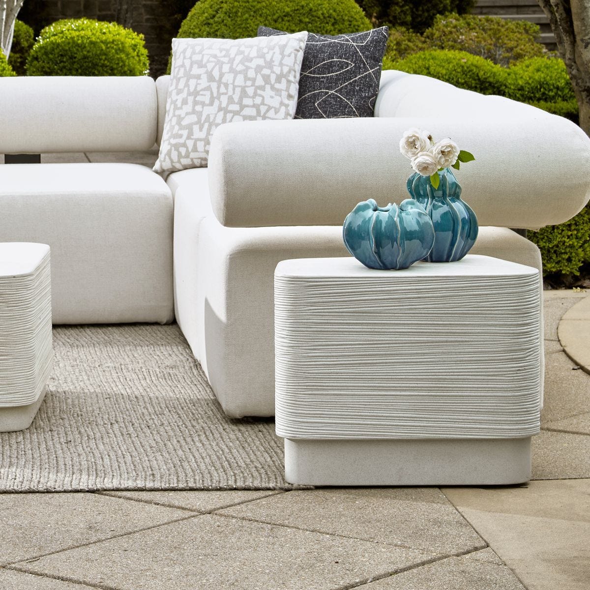 Saltwater Indoor-Outdoor Side Table - chic and functional side table for your living room | Image 3 | InSTYLE Home & Rugs