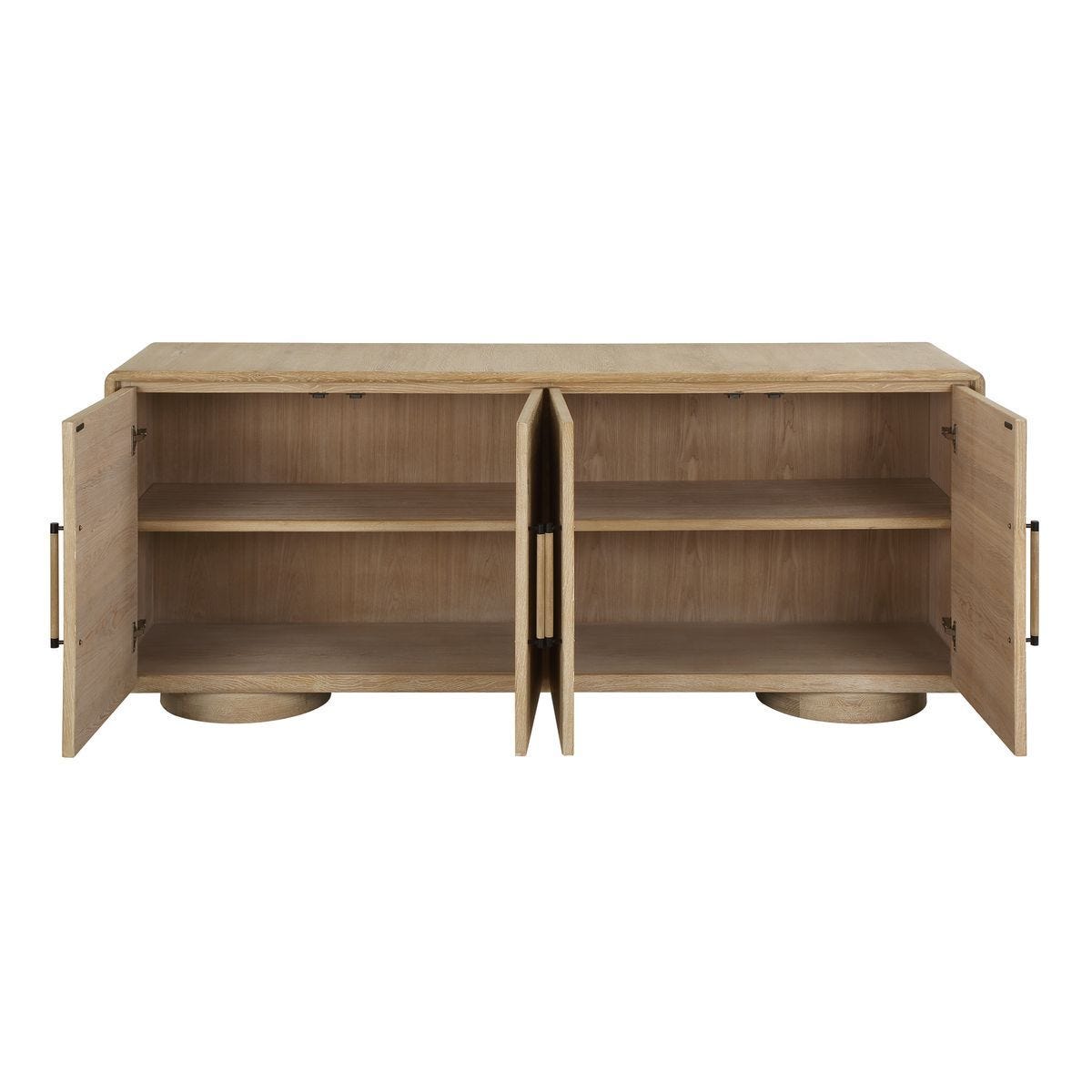 Evanston 4 Door Cabinet - elegant cabinets for your bar | Image 8 | InSTYLE Home & Rugs