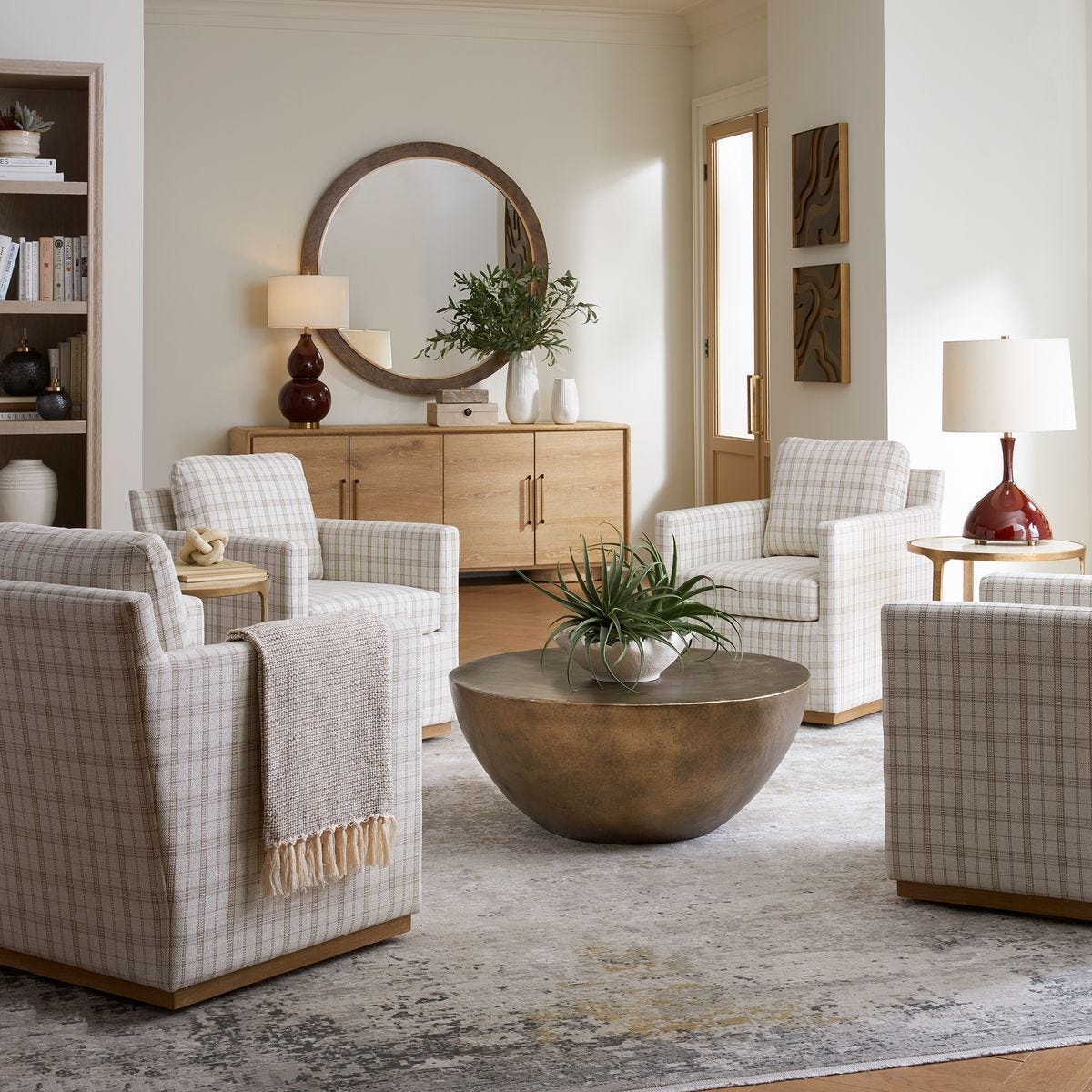 Evanston 4 Door Cabinet - elegant cabinets for your bar | Image 5 | InSTYLE Home & Rugs