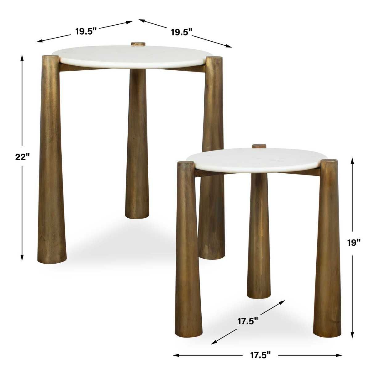 Claridge Nesting Tables, S/2 - contemporary end table for sofas | Image 5 | InSTYLE Home & Rugs