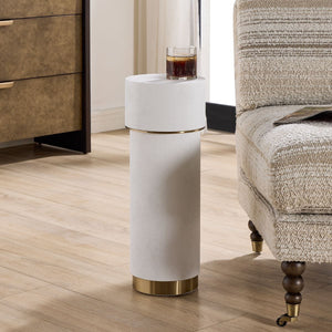 Wessex Drink Table, White - accent tables for living rooms | Image 1 | InSTYLE Home & Rugs