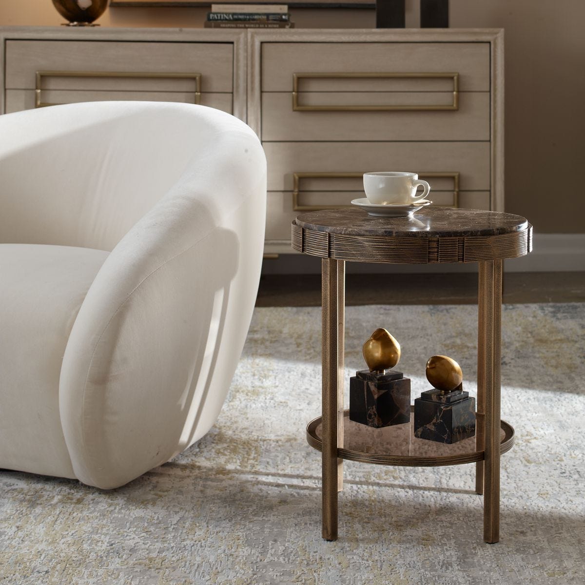 Cusano Accent Table - small accent table with storage for a clutter-free space | Image 3 | InSTYLE Home & Rugs