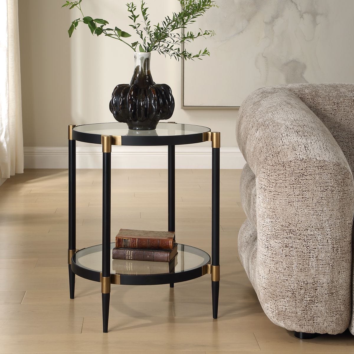 Chadid Side Table - perfect for holding drinks, lamps, and other essentials | Image 3 | InSTYLE Home & Rugs