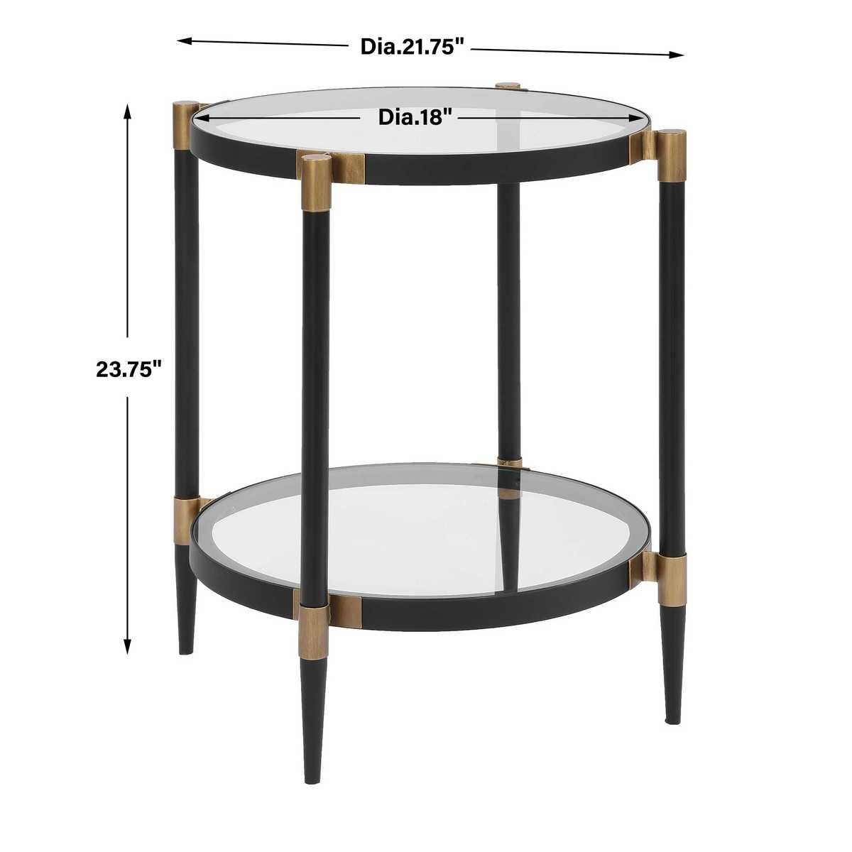 Chadid Side Table - perfect for holding drinks, lamps, and other essentials | Image 8 | InSTYLE Home & Rugs