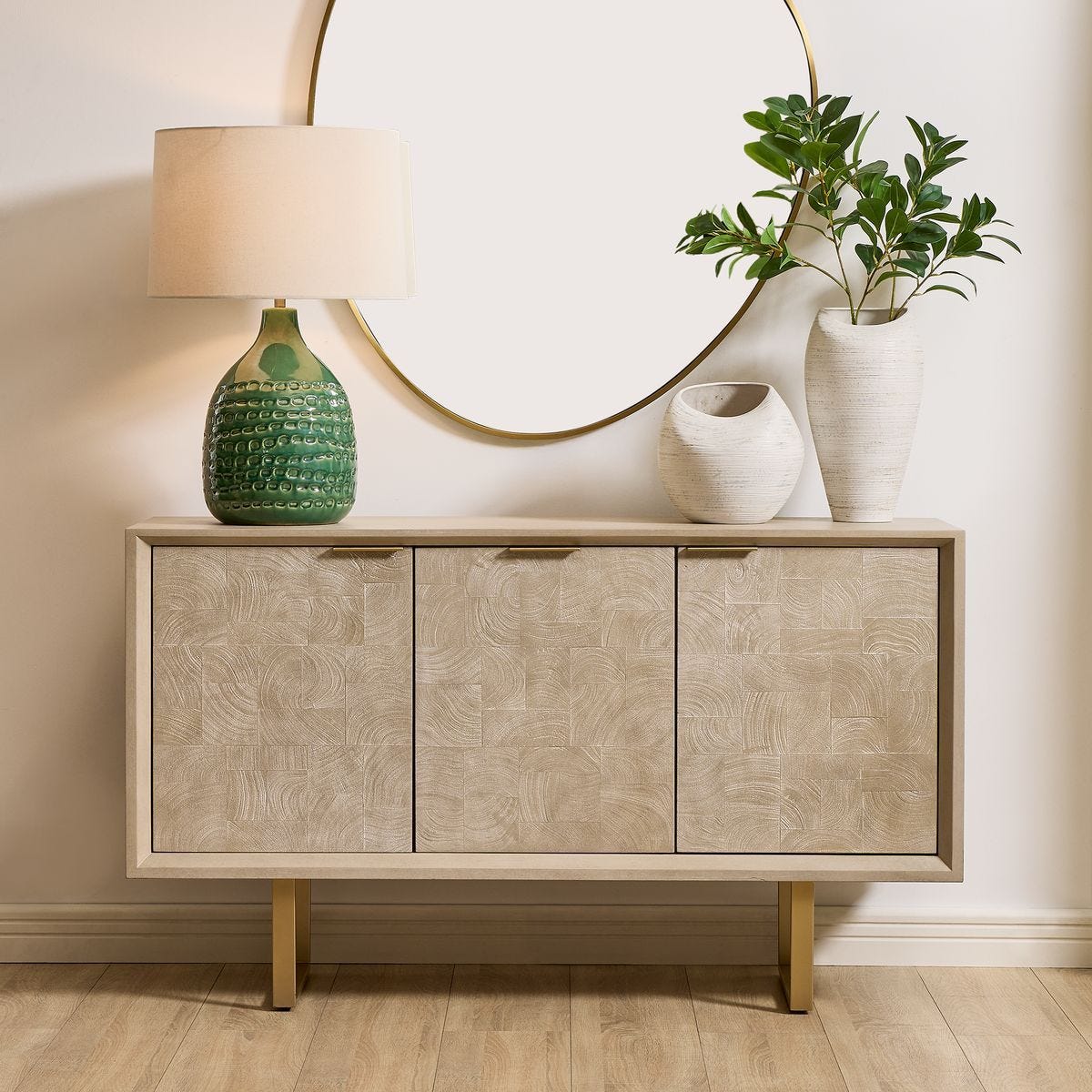 Maeva 3 Door Cabinet - stylish cabinet for modern spaces | Image 1 | InSTYLE Home & Rugs