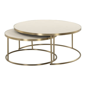 Aragon Nesting Coffee Tables, S/2, White - modern design for any room | Image 5 | InSTYLE Home & Rugs