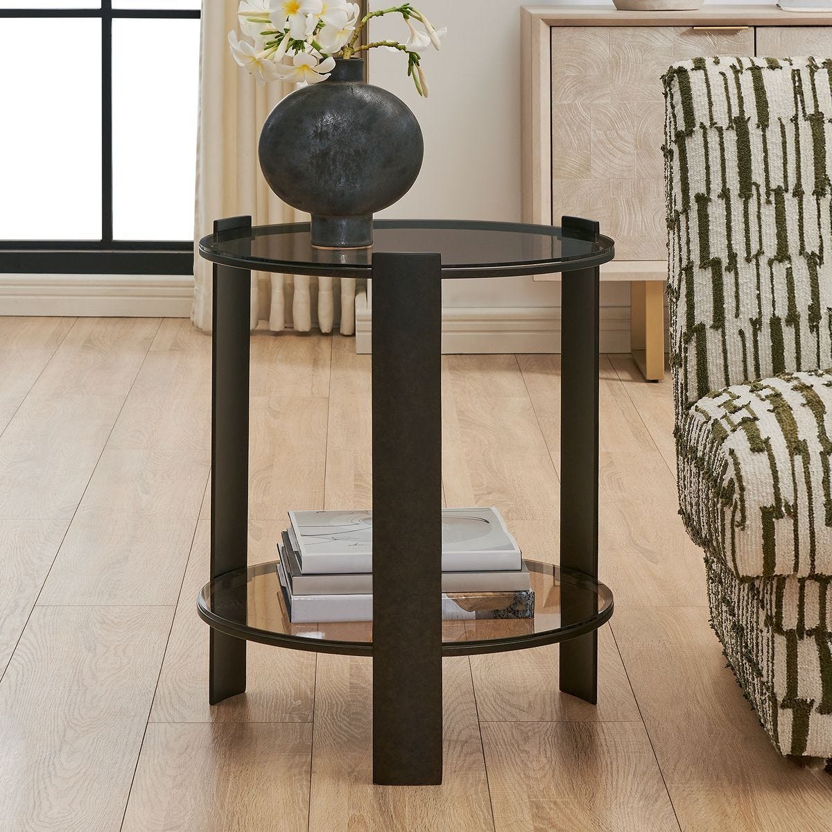 Hanson Side Table - perfect for holding drinks, lamps, and other essentials | Image 3 | InSTYLE Home & Rugs