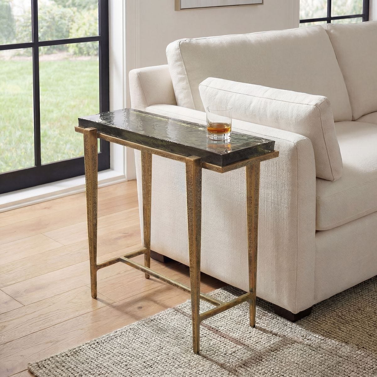 Preston Accent Table, Rectangular - chic accent table for contemporary home interiors | Image 1 | InSTYLE Home & Rugs