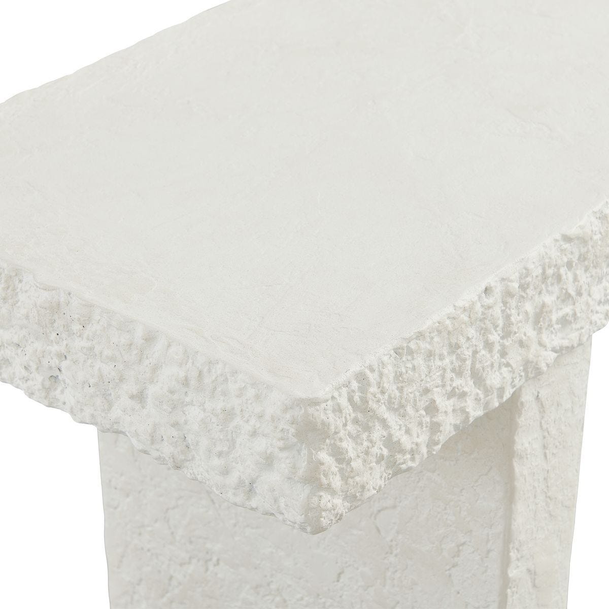 Hagan Indoor-Outdoor Console Table, Limestone, 2 CARTONS - elegant console table for modern living room decor | Image 5 | InSTYLE Home & Rugs
