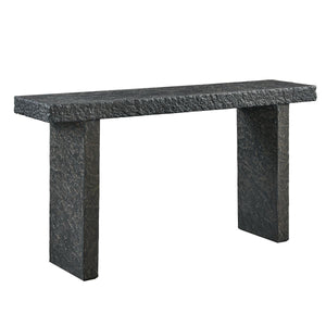 Hagan Indoor-Outdoor Console Table, Natural Slate, 2 CARTONS - compact console for organizing entryway or hallway essentials | Image 2 | InSTYLE Home & Rugs