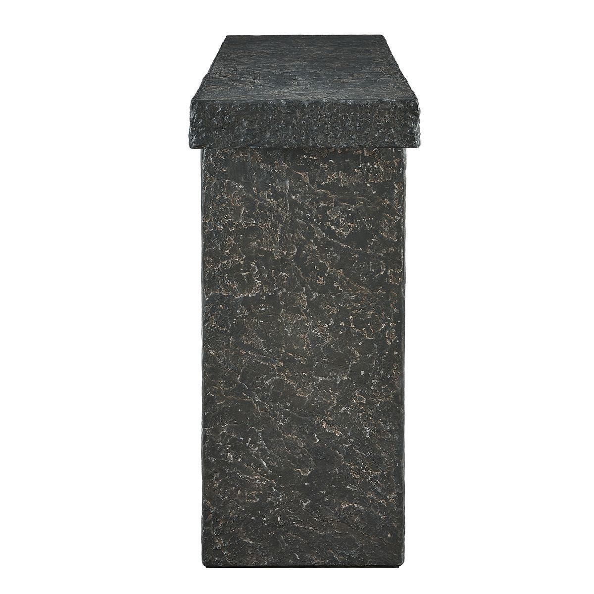 Hagan Indoor-Outdoor Console Table, Natural Slate, 2 CARTONS - compact console for organizing entryway or hallway essentials | Image 3 | InSTYLE Home & Rugs