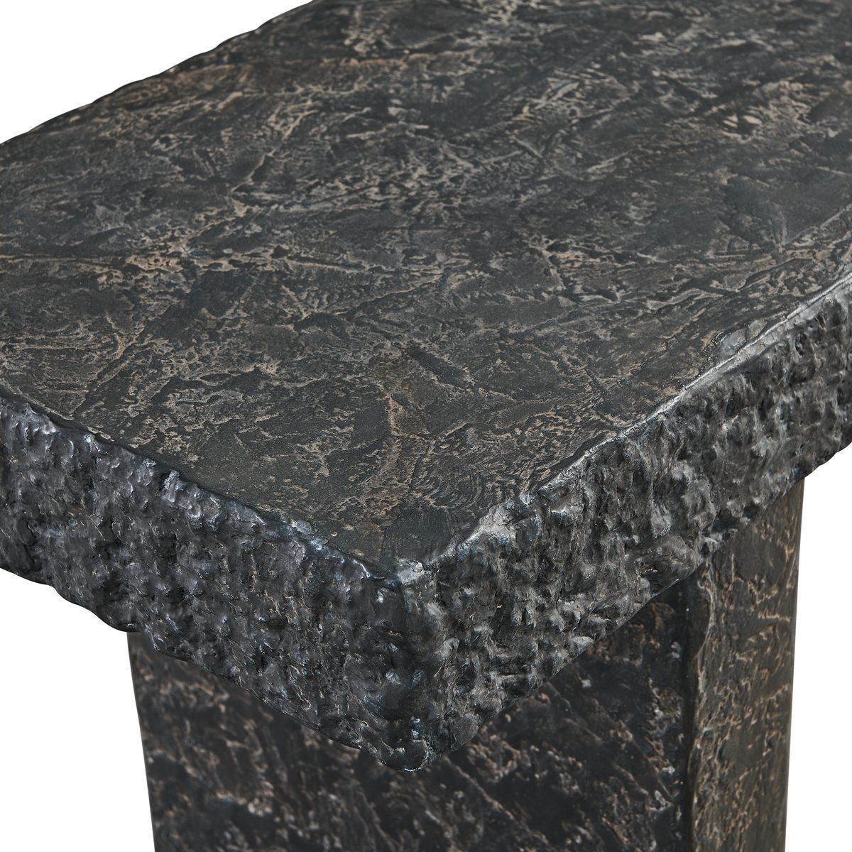 Hagan Indoor-Outdoor Console Table, Natural Slate, 2 CARTONS - compact console for organizing entryway or hallway essentials | Image 4 | InSTYLE Home & Rugs