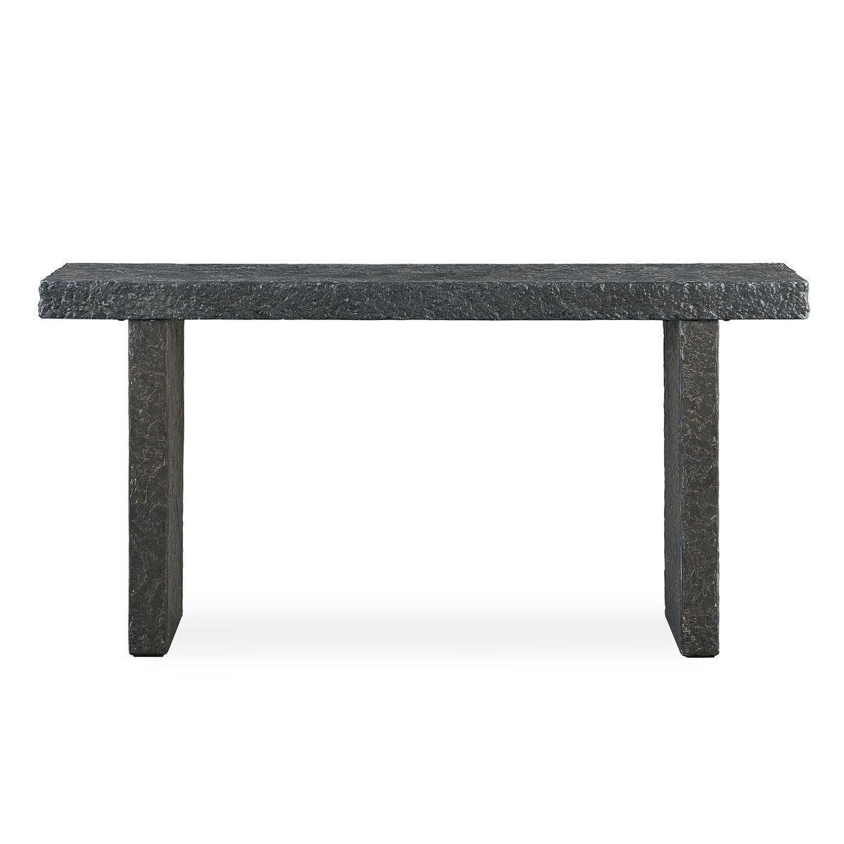Hagan Indoor-Outdoor Console Table, Natural Slate, 2 CARTONS - compact console for organizing entryway or hallway essentials | Image 1 | InSTYLE Home & Rugs