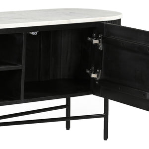 Reyna Media Cabinet, 71" - versatile media cabinet with doors to hide cables and clutter | Image 8 | InSTYLE Home & Rugs