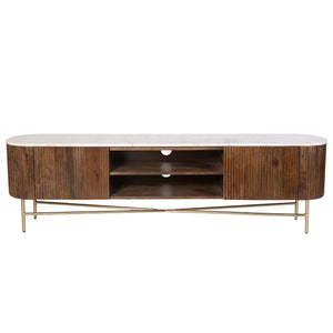 Reyna Media Cabinet, 71" - versatile media cabinet with doors to hide cables and clutter | Image 13 | InSTYLE Home & Rugs