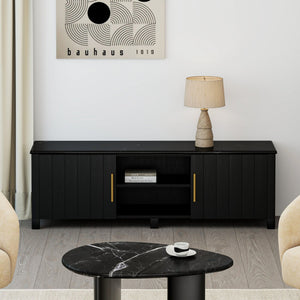 Camden Media Cabinet, 63" - media cabinet with ample storage for dvds, blu-rays, and electronics | Image 3 | InSTYLE Home & Rugs